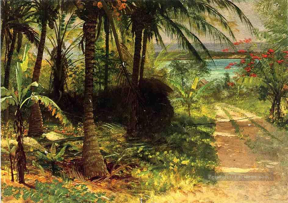 Paysage tropical Albert Bierstadt Peintures à l'huile